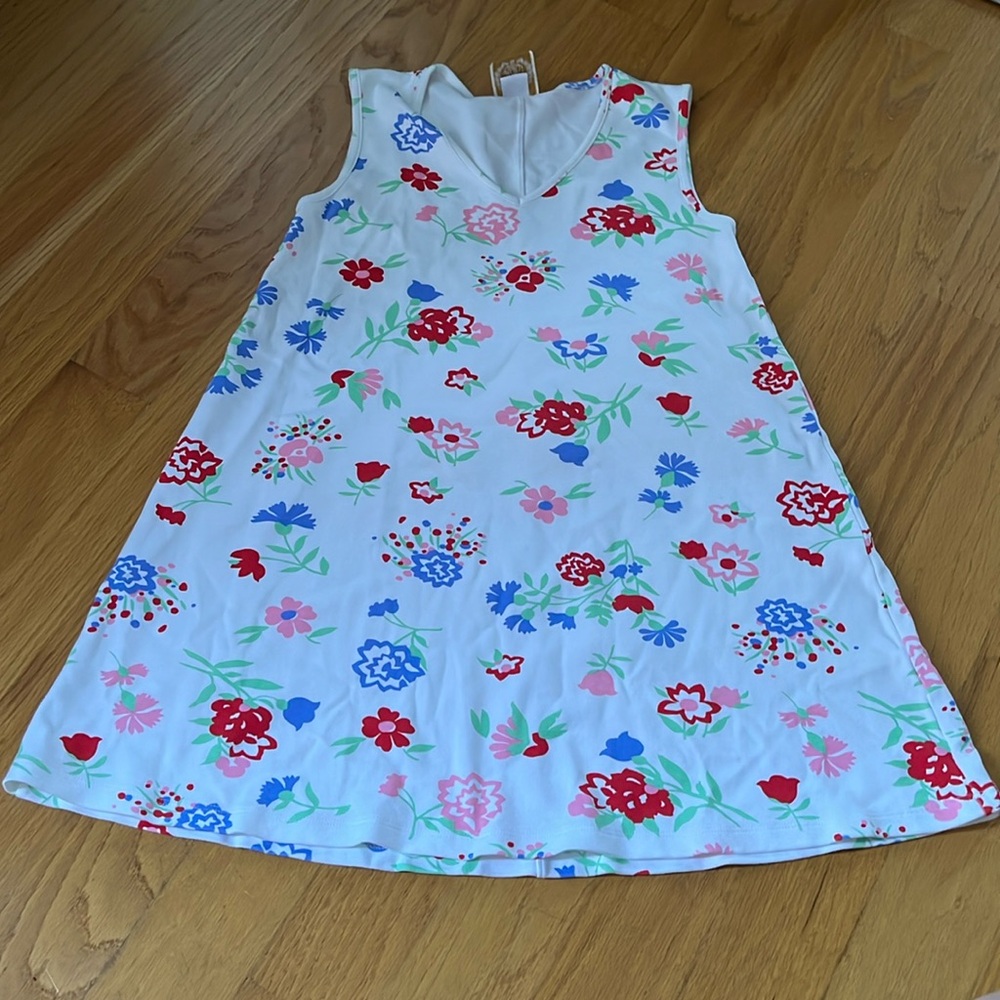 The Beaufort Bonnet Company Polly Play Dress Bonita Bloom Floral Size XS TBBC